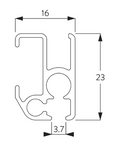 Silent Gliss 3000 Corded Curtain Track in White