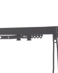 Silent Gliss 3870 Corded Curtain Track in Black