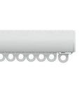 Silent Gliss 6840 Curtain Track in White, end cap and gliders
