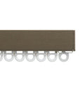 Silent Gliss 6870 Curtain Track in Antique Bronze, end cap and gliders