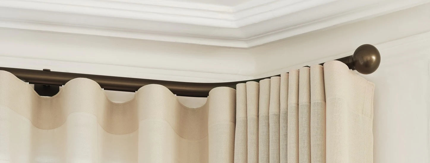 Drawstring Curtain Rods Drawstring Curtain Rods VHC Brands Tobacco Cloth Solid Color Sheer