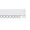 Silent Gliss 1080 curtain track in White, end cap and gliders