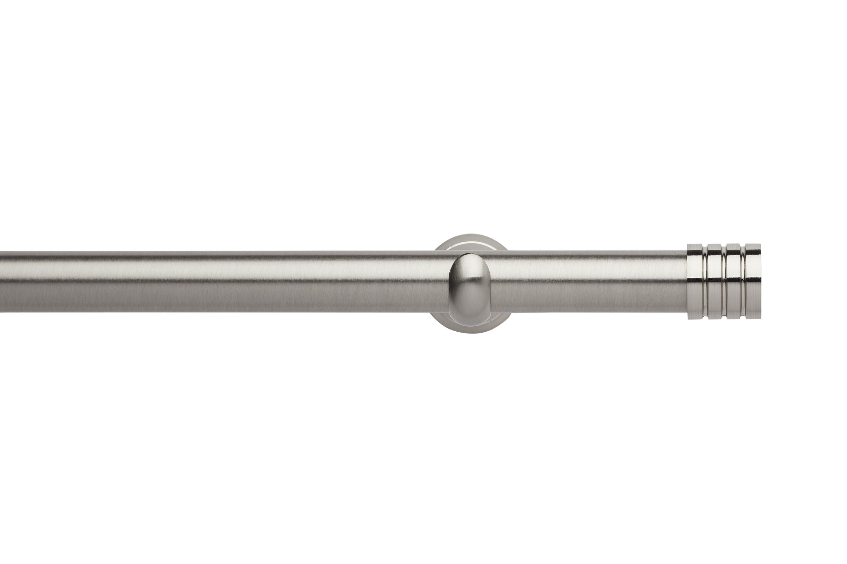 Hallis Neo Eyelet Stainless Steel Stud Curtain Pole Set - 28mm