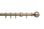 Hallis Neo Spun Brass Ball Curtain Pole Set - 28mm