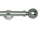 Hallis Neo Eyelet Stainless Steel Ball Curtain Pole Set - 28mm