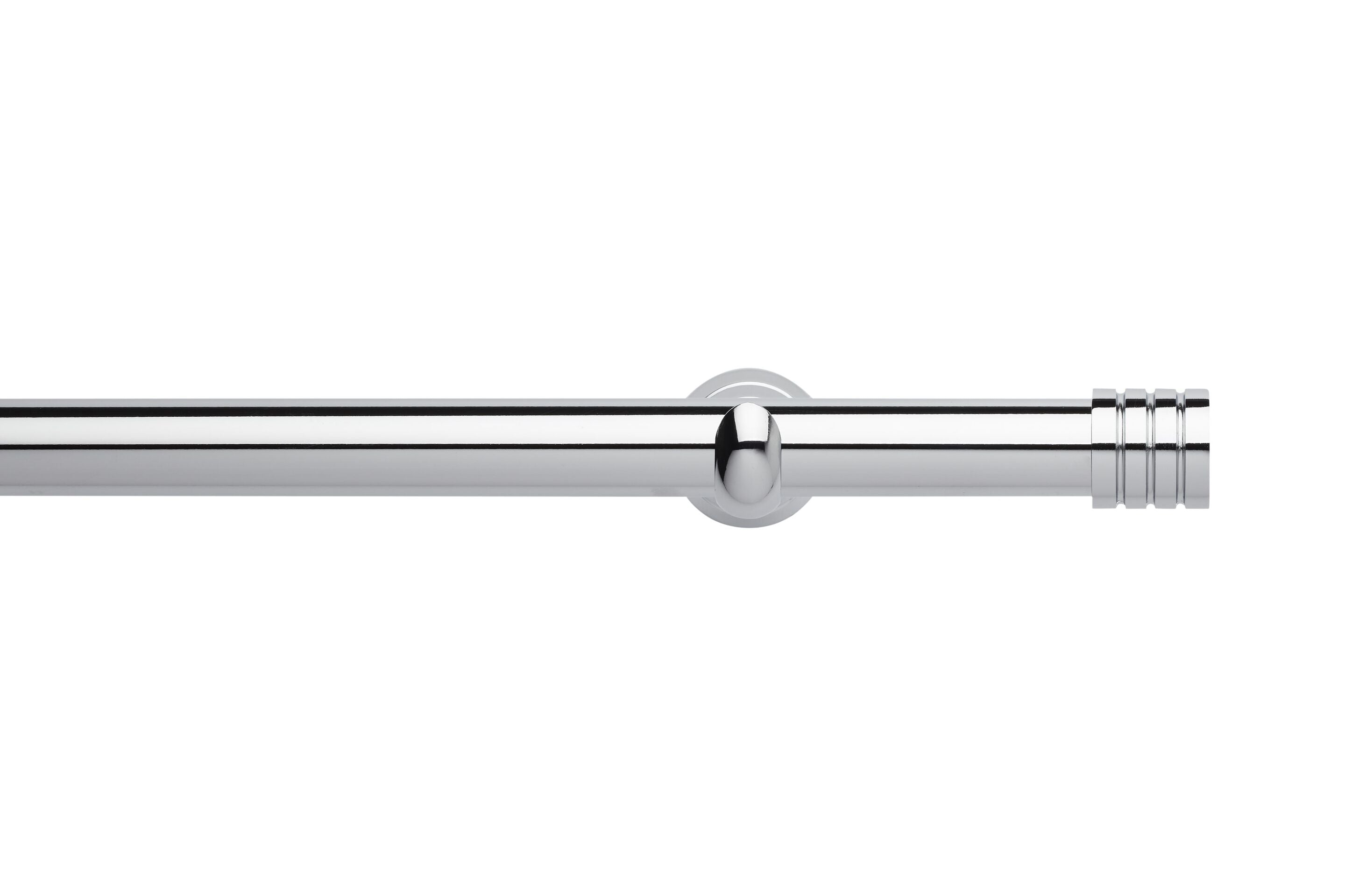 Hallis Neo Eyelet Chrome Stud Curtain Pole Set - 28mm