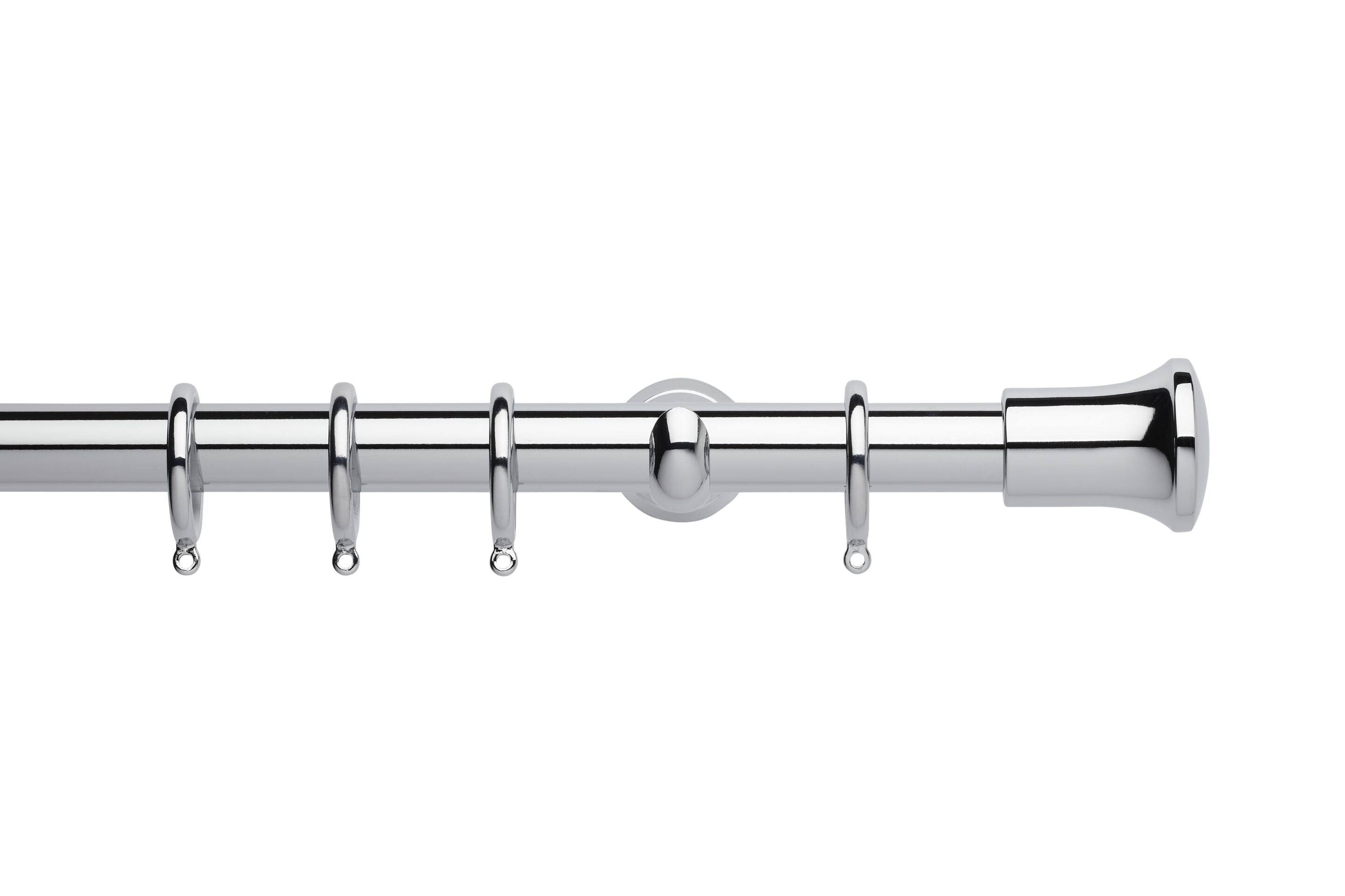 Hallis Neo Chrome Trumpet Curtain Pole Set - 28mm