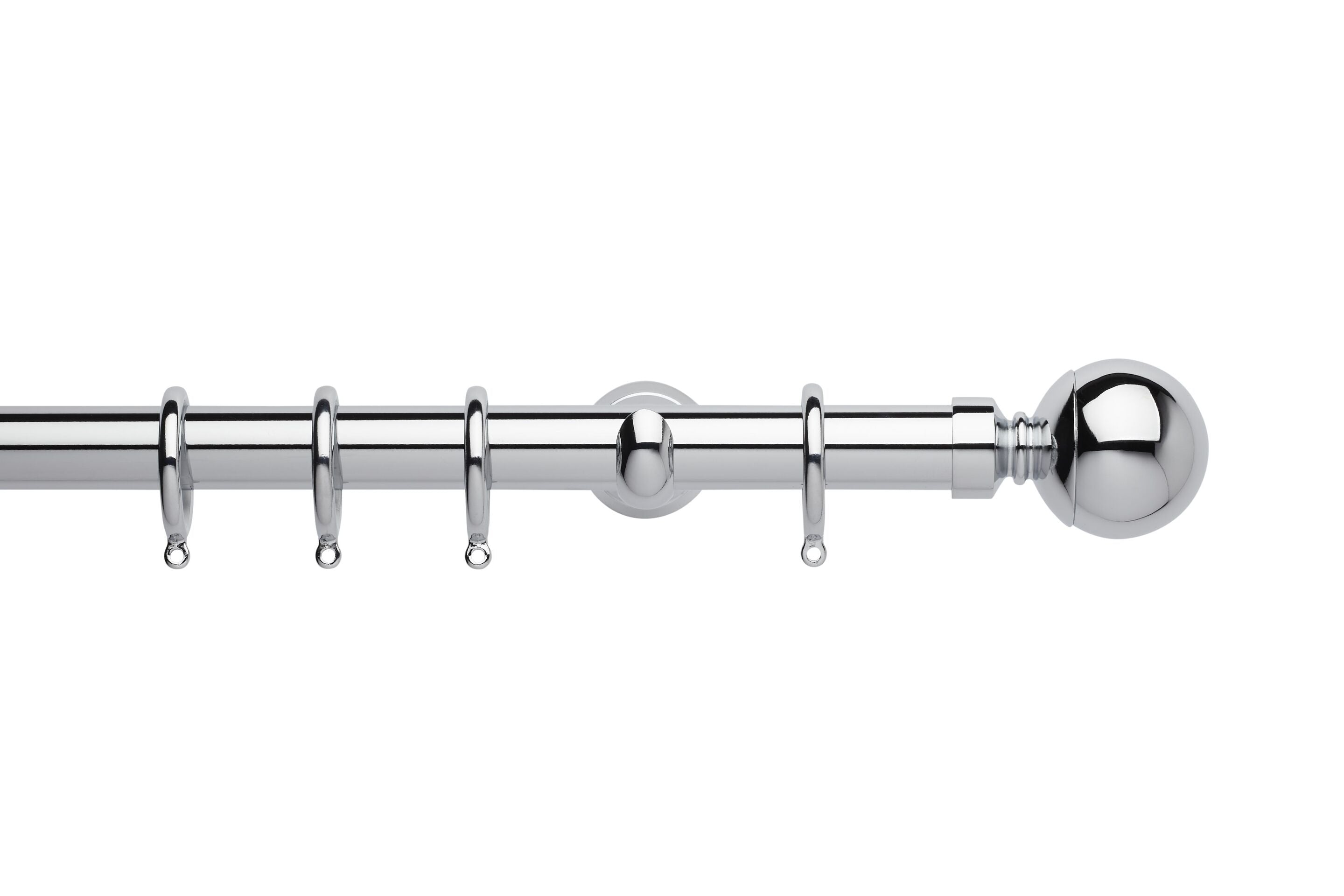 Hallis Neo Chrome Ball Curtain Pole Set - 28mm
