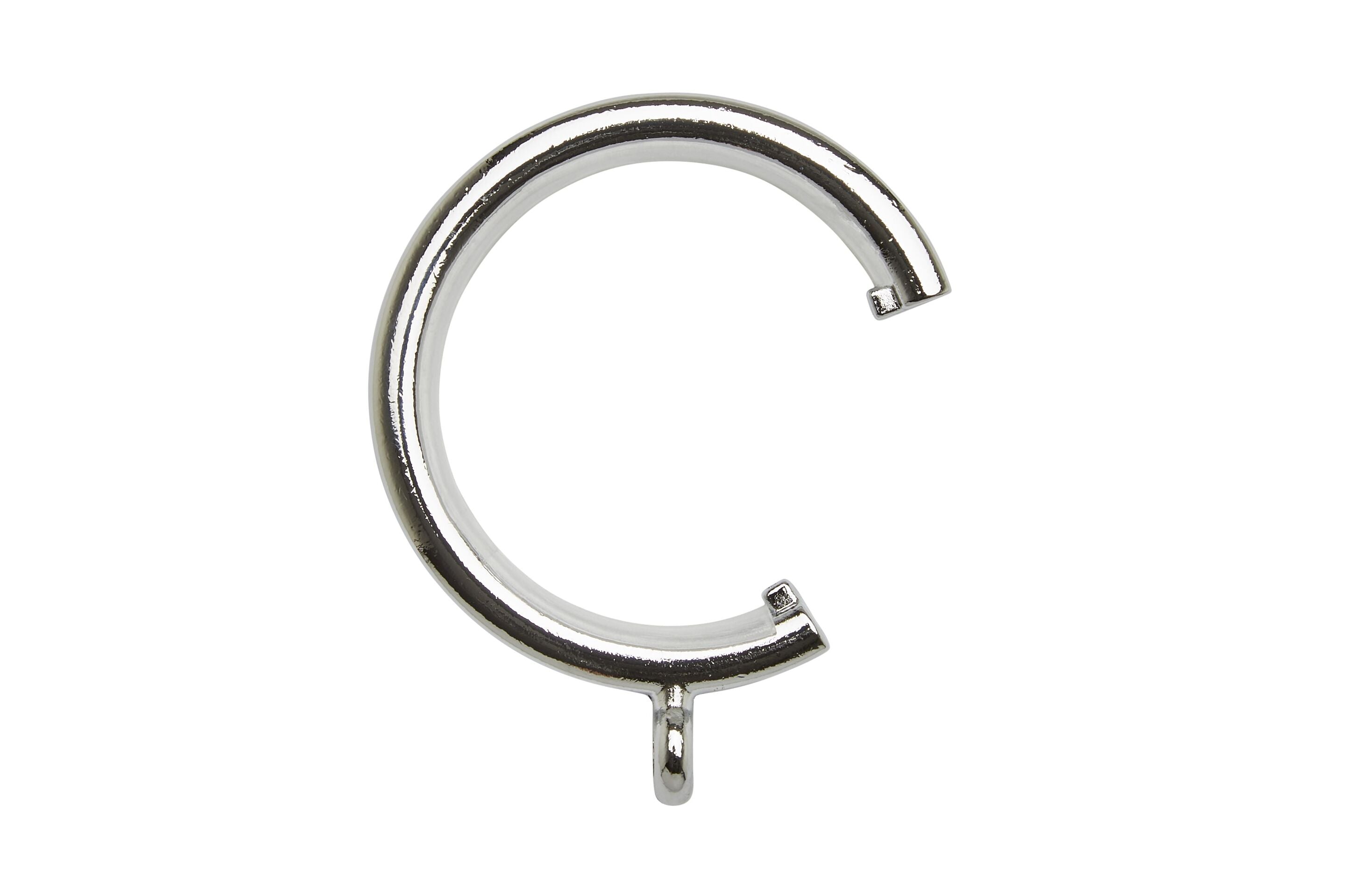 C-shaped passing ring in chrome