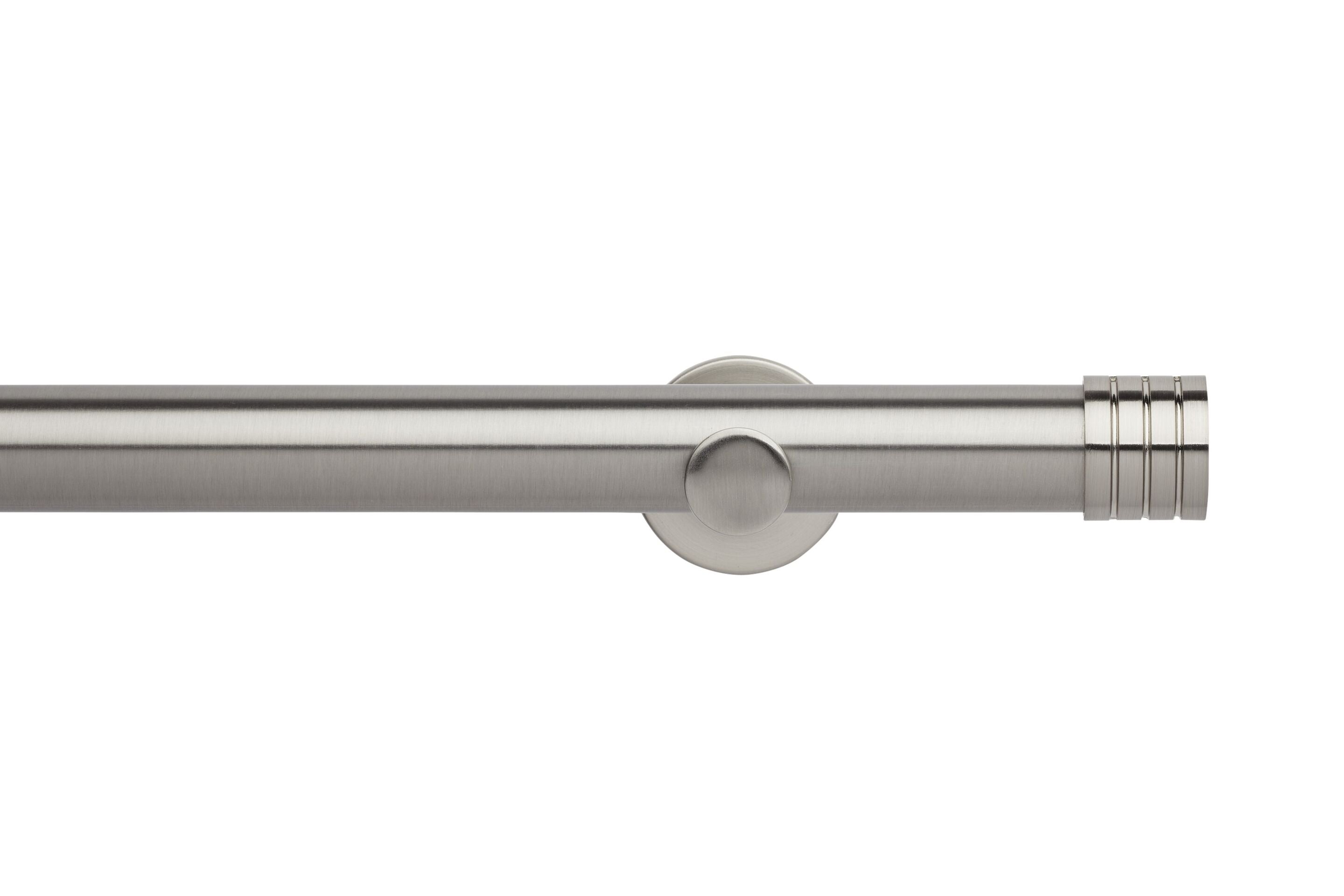 Hallis Neo Eyelet Stainless Steel Stud Curtain Pole Set - 35mm