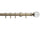Hallis Neo Premium Spun Brass Clear Ball Curtain Pole Set - 28mm