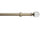 Hallis Neo Eyelet Premium Spun Brass Clear Ball Curtain Pole Set - 28mm