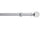 Hallis Neo Eyelet Premium Chrome Clear Ball Curtain Pole Set - 28mm
