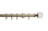 Hallis Neo Premium Spun Brass Faceted Ball Curtain Pole Set - 28mm