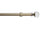 Hallis Neo Eyelet Premium Spun Brass Faceted Ball Curtain Pole Set - 28mm