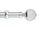 Hallis Neo Eyelet Premium Chrome Faceted Ball Curtain Pole Set - 28mm