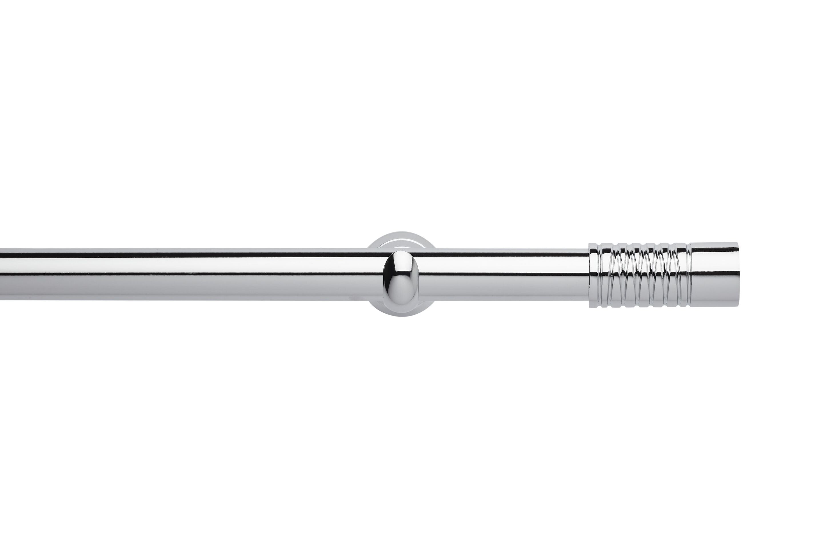 Hallis Neo Eyelet Chrome Wired Barrel Curtain Pole Set - 28mm