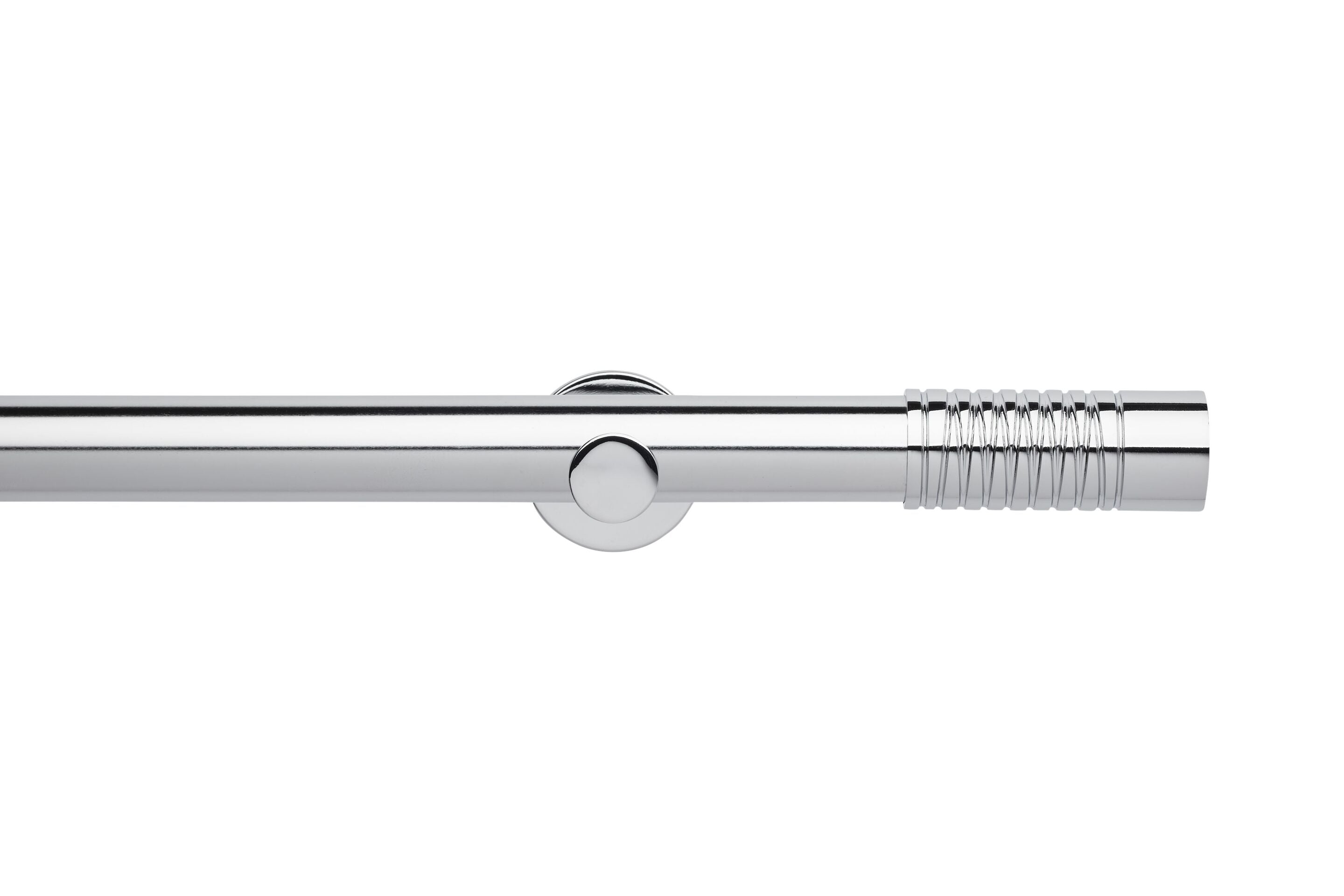 Hallis Neo Eyelet Chrome Wired Barrel Curtain Pole Set - 35mm