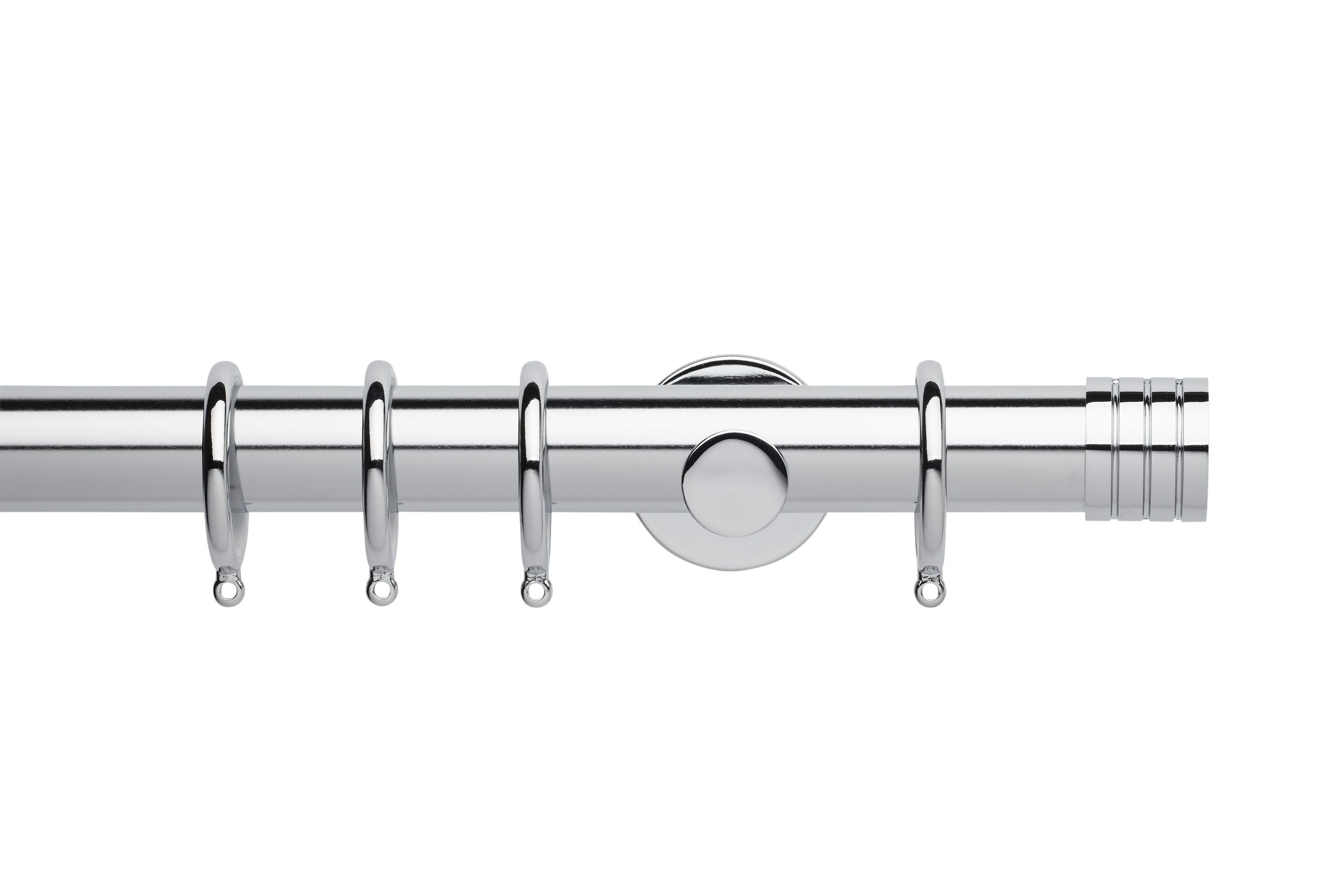 Hallis Neo Chrome Stud Curtain Pole Set - 35mm