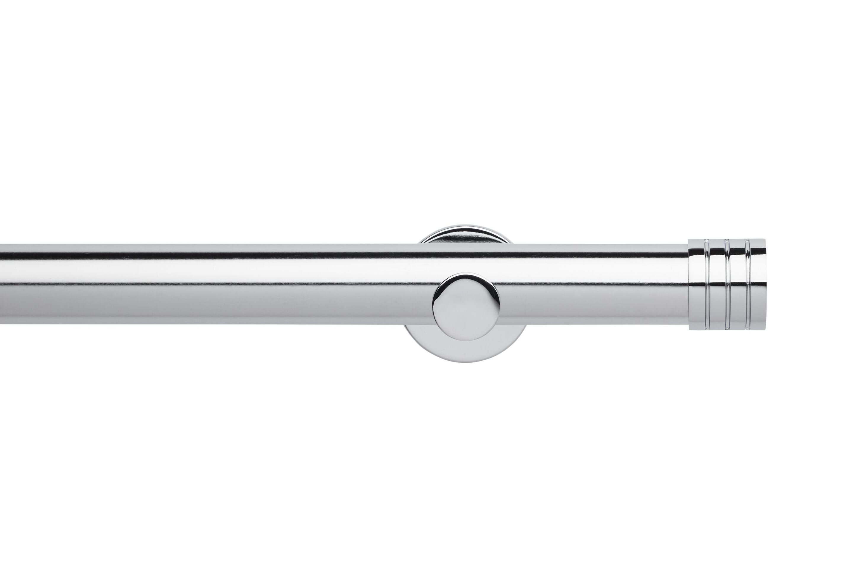 Hallis Neo Eyelet Chrome Stud Curtain Pole Set - 35mm