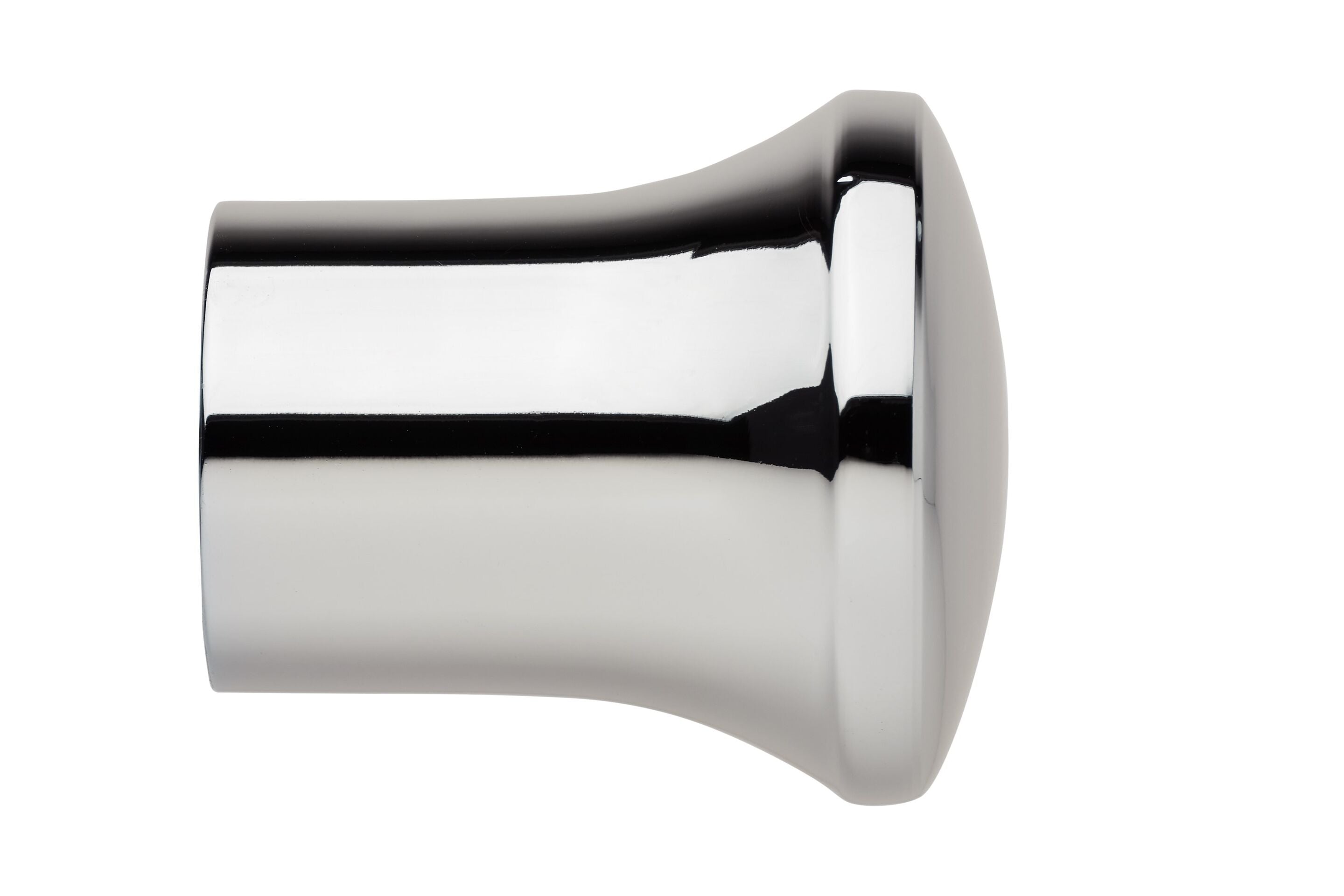 Trumpet finial in chrome