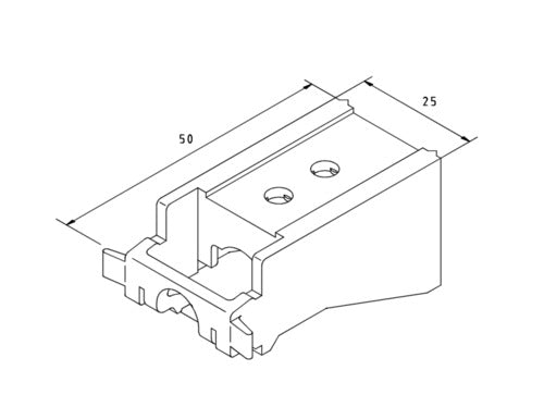 Silent Gliss 3655 Long Universal Bracket