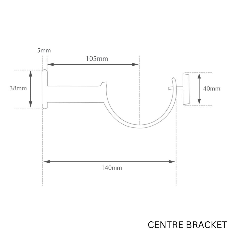 Jones Esquire Curtain Pole Set with Etched Finial in Polished Nickel