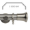 Hallis Neo Stainless Steel Effect Trumpet 5-Sided Bay Window Curtain Pole Set
