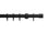 Hallis Neo Matt Black Stud Curtain Pole Set - 28mm