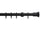 Hallis Neo Matt Black Trumpet Curtain Pole Set - 28mm
