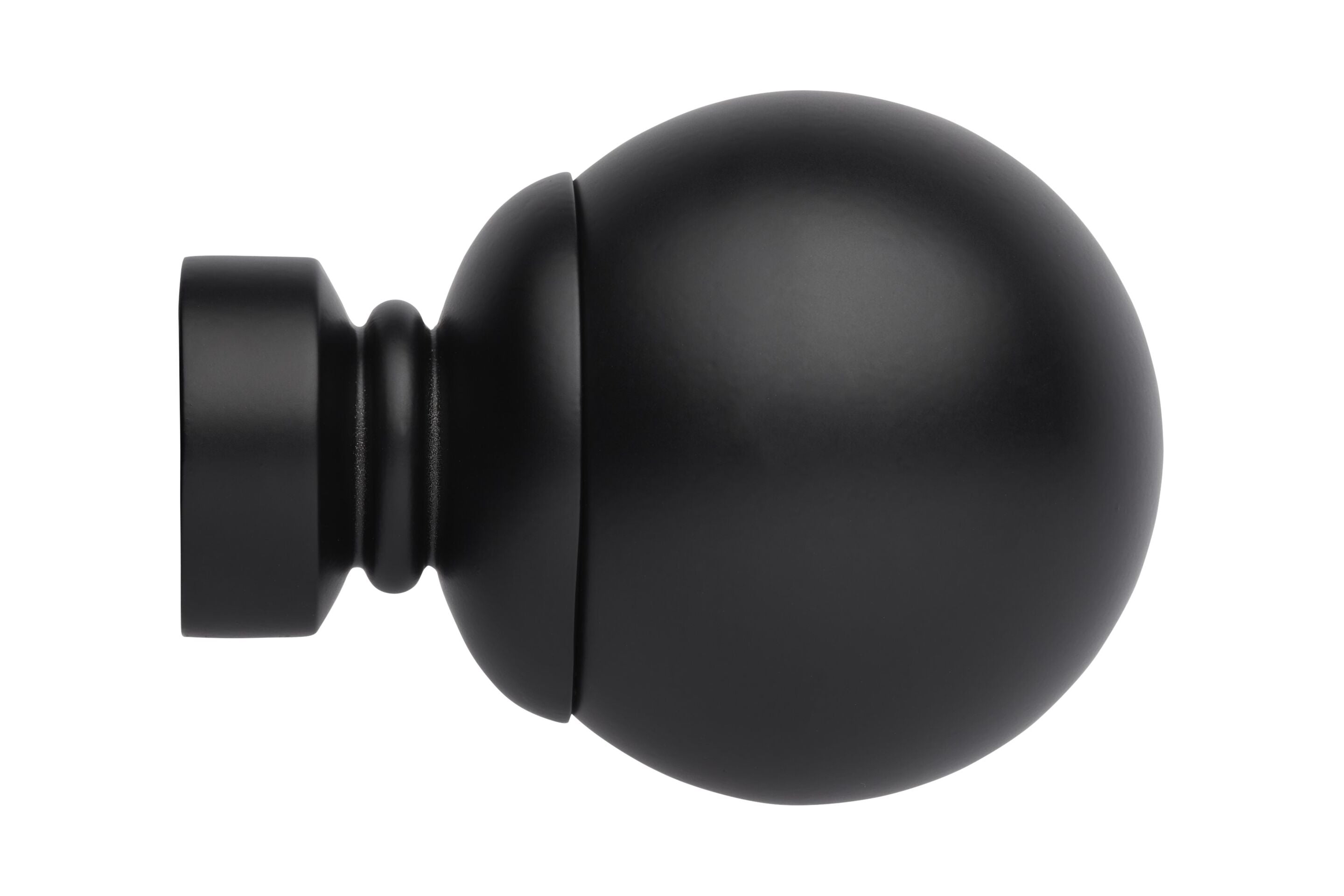Ball finial in matt black