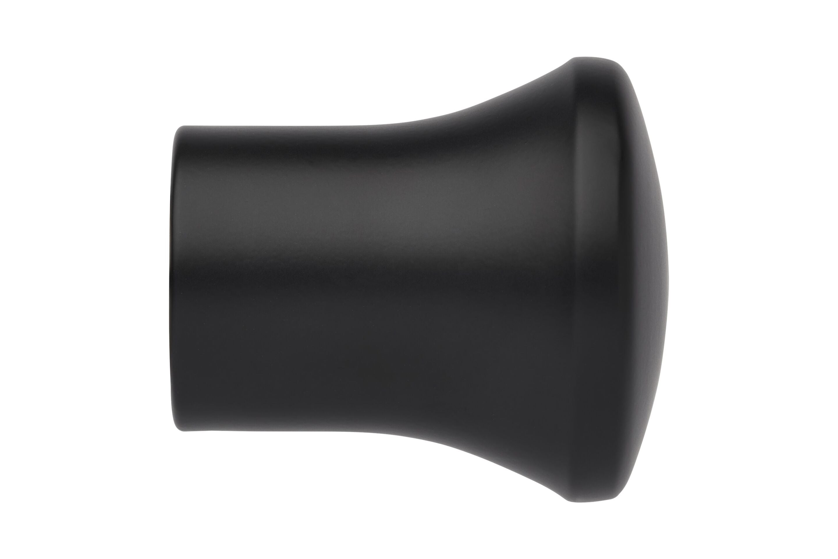 Trumpet finial in matt black for the Hallis Neo bay pole