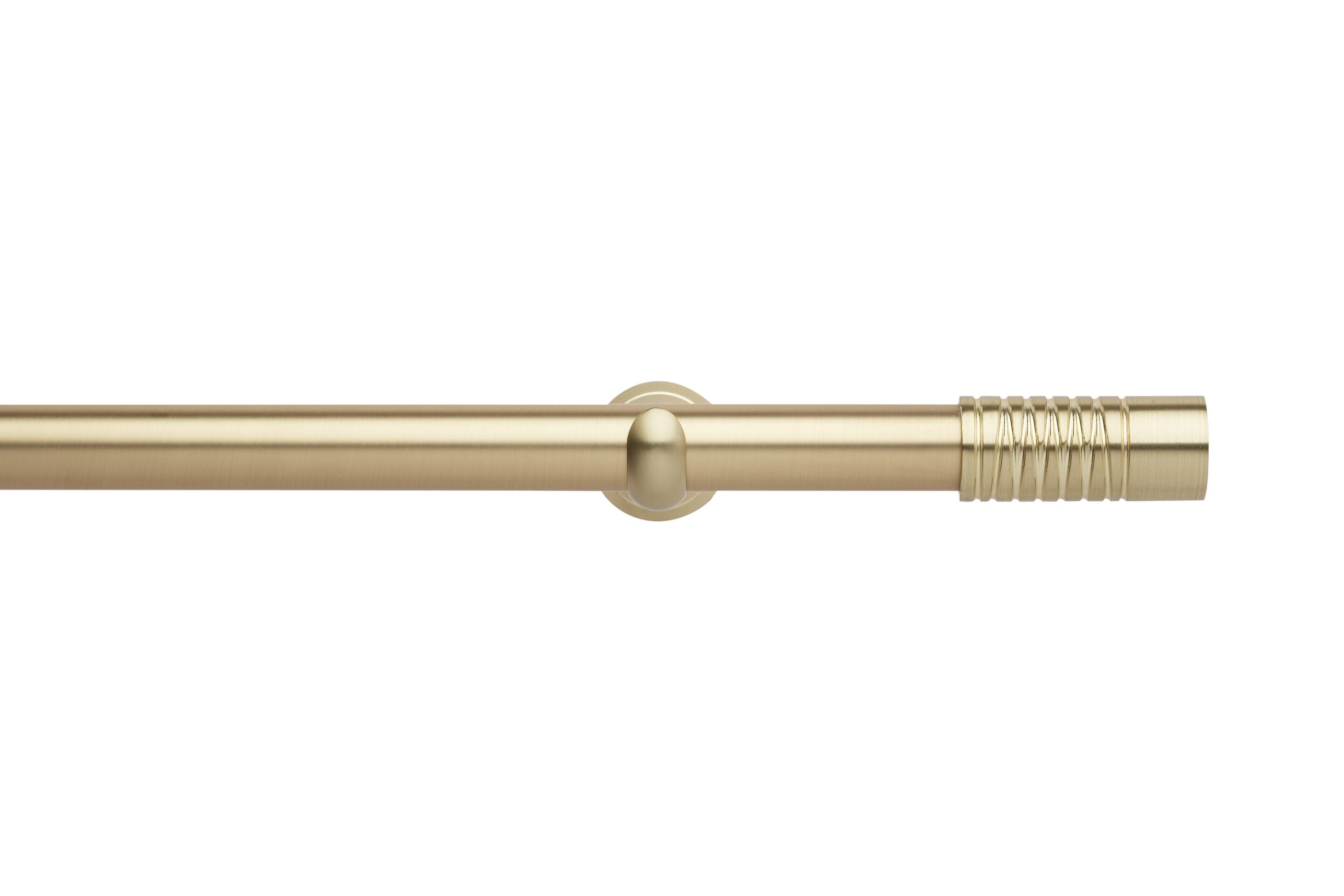 Hallis Neo Eyelet Gold Wired Barrel Curtain Pole Set - 28mm