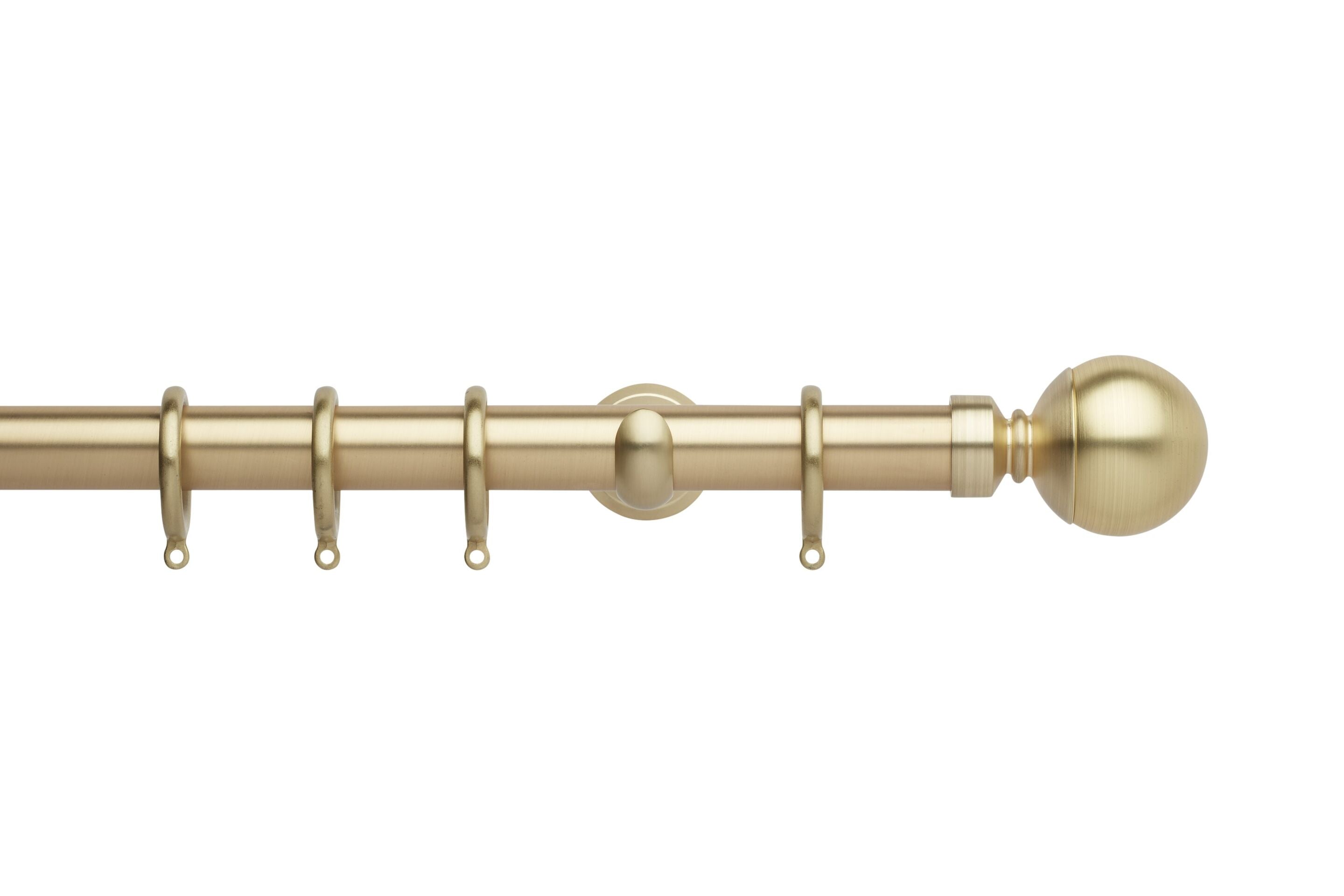 Hallis Neo Gold Ball Curtain Pole Set - 28mm