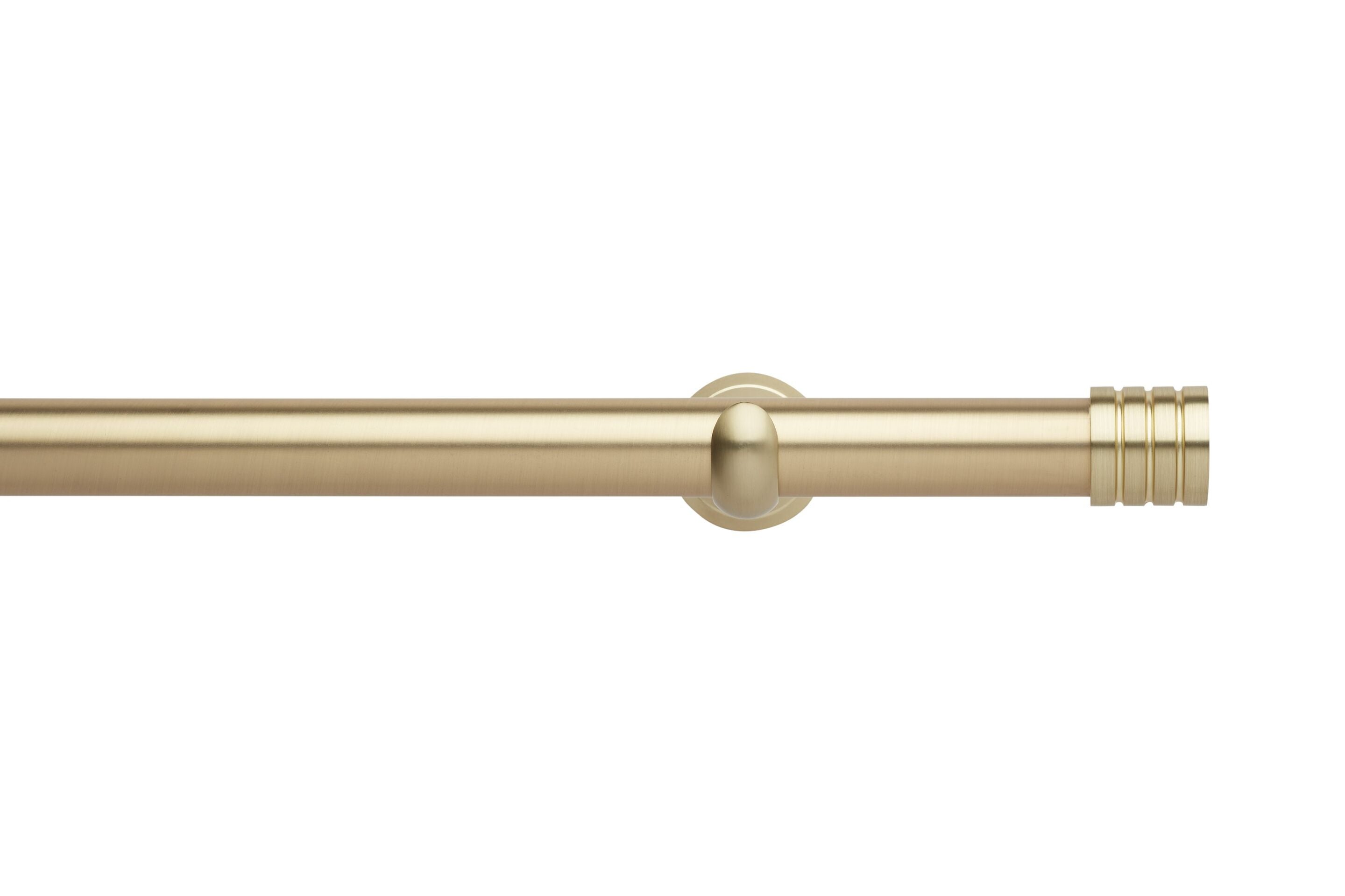 Hallis Neo Eyelet Gold Stud Curtain Pole Set - 28mm