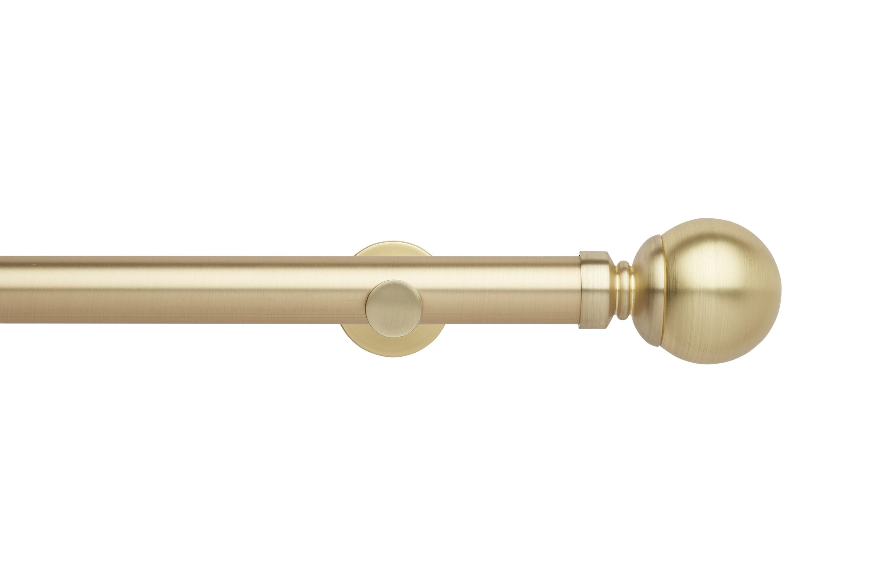 Hallis Neo Eyelet Gold Ball Curtain Pole Set - 35mm