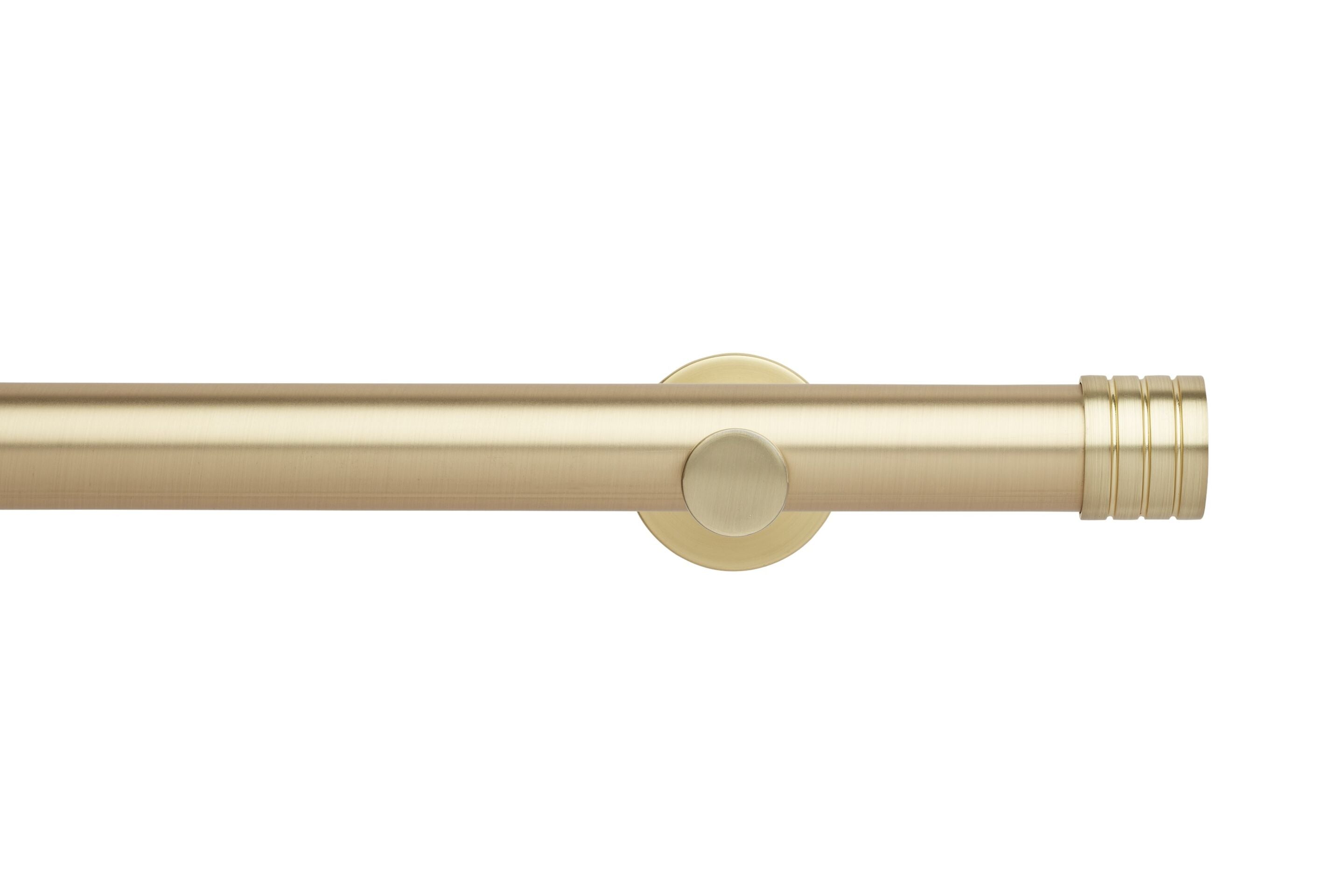 Hallis Neo Eyelet Gold Stud Curtain Pole Set - 35mm