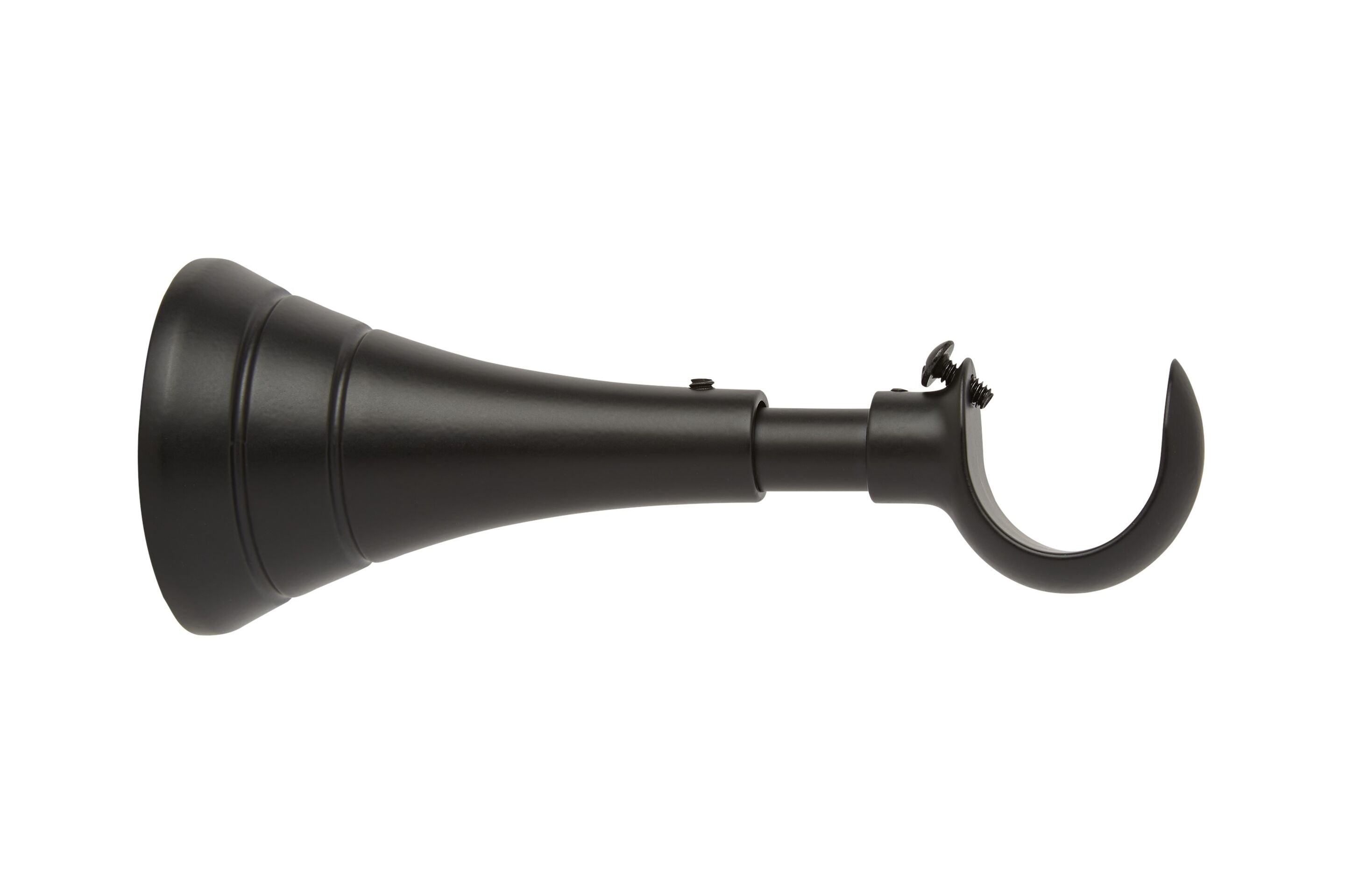 Cup bracket in matt black (28mm option)