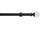 Hallis Neo Eyelet Premium Matt Black Clear Ball Curtain Pole Set - 28mm