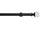 Hallis Neo Eyelet Premium Matt Black Faceted Ball Curtain Pole Set - 28mm