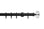 Hallis Neo Premium Matt Black Faceted Ellipse Curtain Pole Set - 28mm