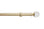 Hallis Neo Eyelet Premium Gold Clear Ball Curtain Pole Set - 28mm