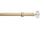 Hallis Neo Eyelet Premium Gold Faceted Ellipse Curtain Pole Set - 28mm