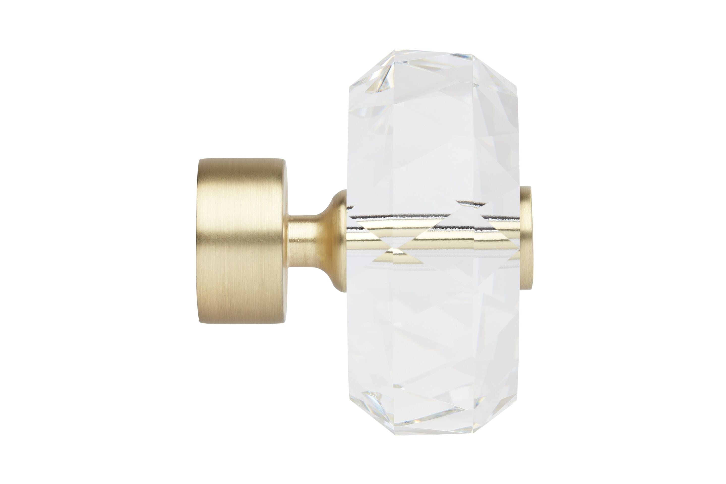 Faceted Ellipse finial in gold