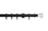 Hallis Neo Premium Matt Black Faceted Trumpet Curtain Pole Set - 28mm