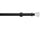 Hallis Neo Eyelet Premium Matt Black Faceted Trumpet Curtain Pole Set - 28mm