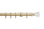 Hallis Neo Premium Gold Faceted Trumpet Curtain Pole Set - 28mm