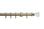 Hallis Neo Premium Spun Brass Faceted Trumpet Curtain Pole Set - 28mm