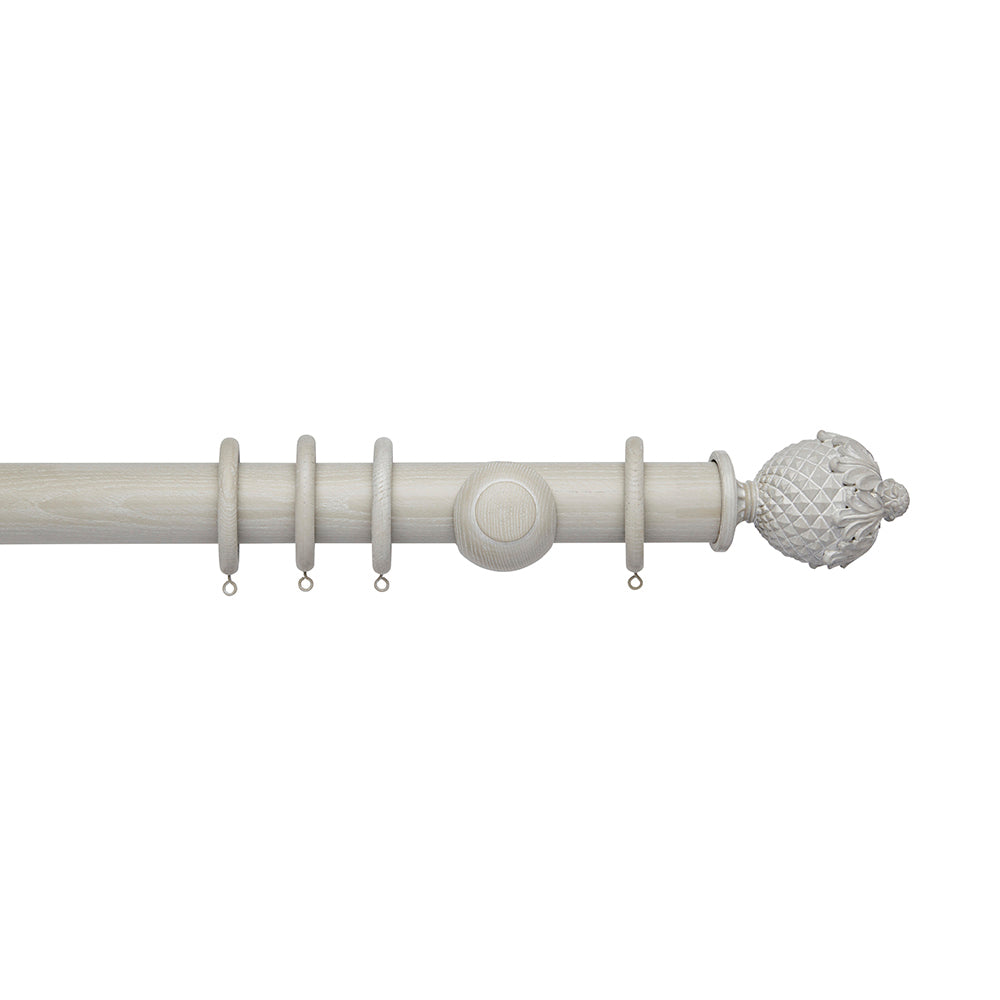 Hallis Ashbridge Botanical Curtain Pole Set in Heritage Grey