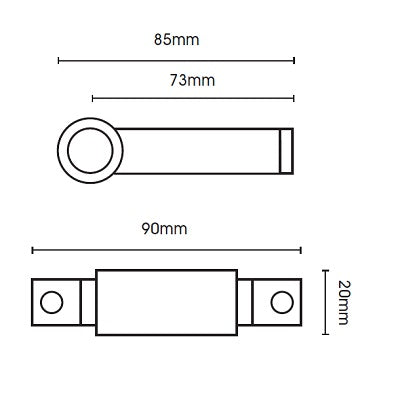 Hallis Artisan Horizontal Bracket in Black